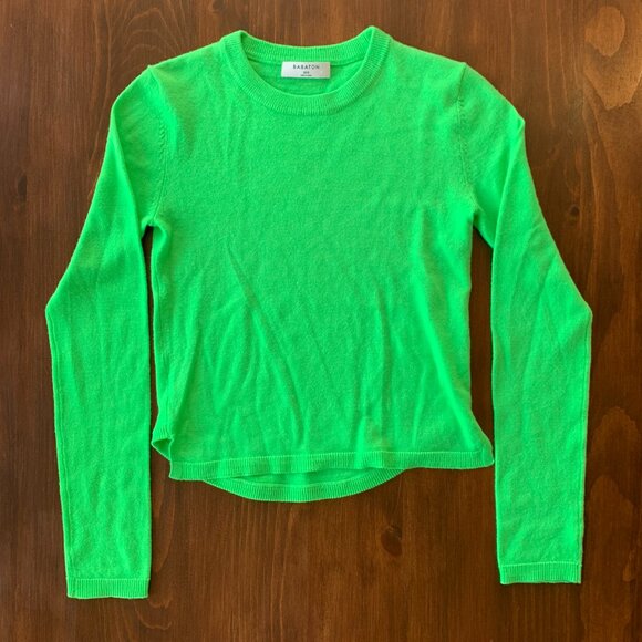 Tops - Babaton Bright Green Knit Sweater